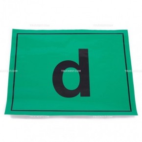 Adesivo verde con lettera D | Adesivi | Accessori per camion e Ricambi veicoli industriali | Truckest.com