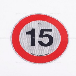 Hinweisschilder für Höchstgeschwindigkeit, selbstklebende Folie, 15Km/h | Adesivi | Ricambi veicoli industriali | Truckest.com