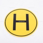 Adesivo giallo con lettera H | Adesivi | Accessori per camion e Ricambi veicoli industriali | Truckest.com