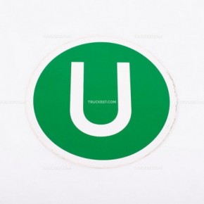 Adesivo verde con lettera U | Adesivi | Accessori per camion e Ricambi veicoli industriali | Truckest.com